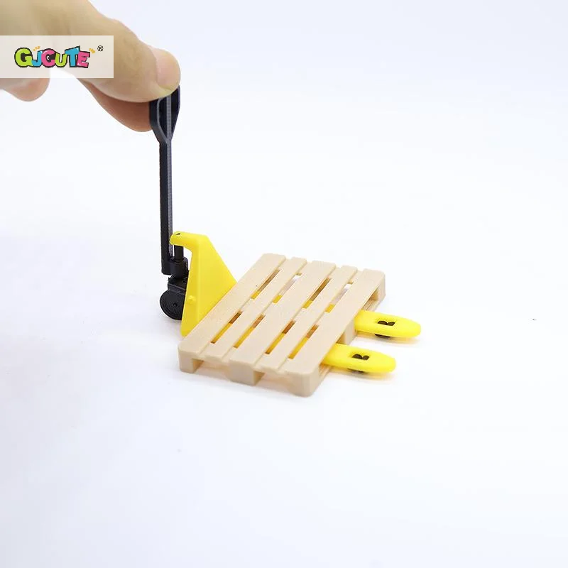 Carretilla elevadora en miniatura para casa de muñecas, Mini bandeja transportadora de simulación, juego de juguetes, accesorios de decoración de escena de comida y juego, regalo para niños, 1/12