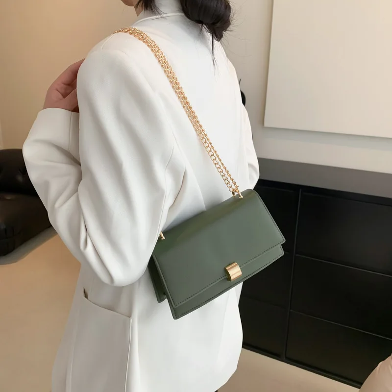 Bags Women 2023 Brand New High-grade Texture Retro Simple French Wear-resistant Fashion Wear One Shoulder Messenger Ladies Bag