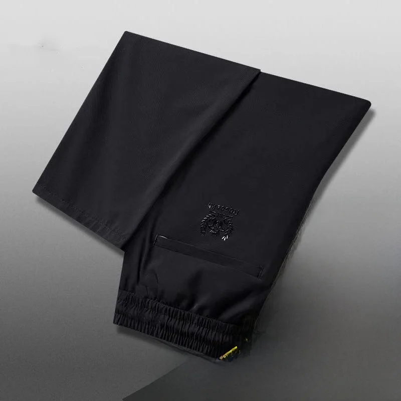 

Свободные повседневные мужские брюки, корейские молодежные длинные брюки, удобная посадка, модные, черные, белые, прямые брюки