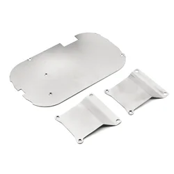Stainless Steel Chassis Armor Gearbox Protector Skid Plate for Tamiya TT01 TT-01 1/10 RC Car Upgrades Parts Accessories