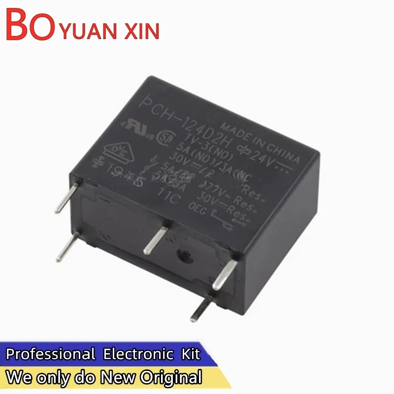 5pcs new original PCH-105D2H PCH-112DH PCH-124D2H one on one off TE household relay