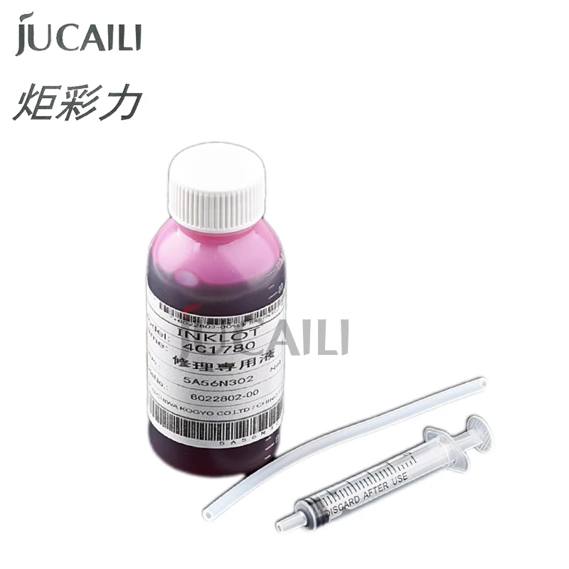 Jucaili 100ML testina di stampa riparazione fluido pulizia liquido soluzione di pulizia kit per Epson per Canon per stampante a getto d'inchiostro HP Brother