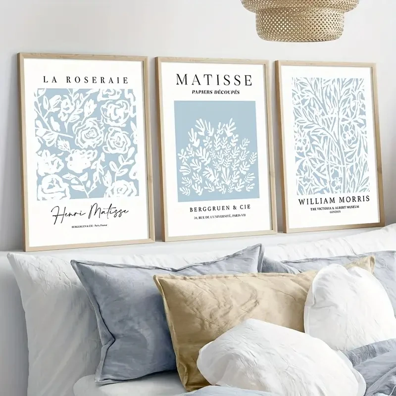 

3pcs/Set Abstract Floral Plant Canvas Wall Art, Minimalist Living Room, Bedroom, Kitchen, Coffee Shop Corridor, Home Room Decor