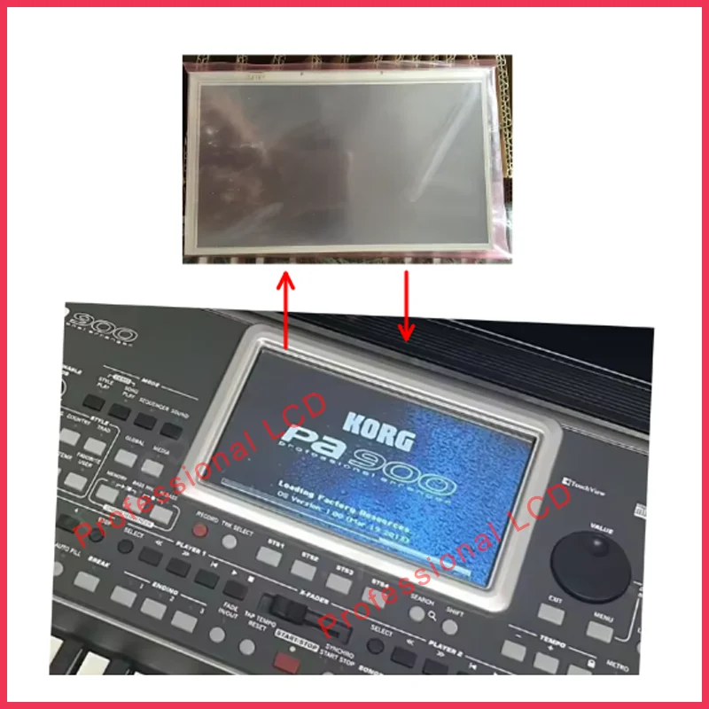 Original New 7 Inch Korg PA600 PA900 LCD Display Screen With Touch Panel  PA 600 PA-600 PA-900 LCD 100% Tested