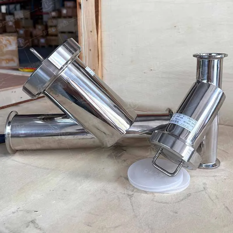 Sanitary clamp quick-loading Y-type filter/stainless steel filter/pipeline filter device
