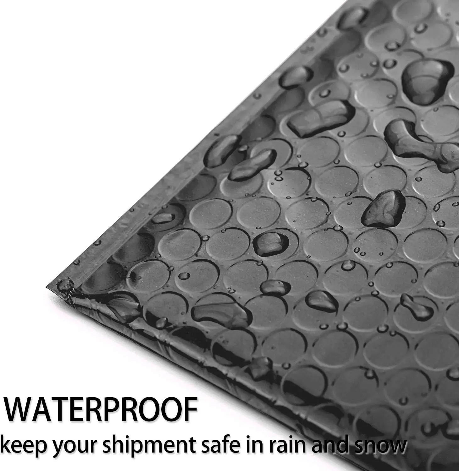 20 szt. Kopert bąbelkowych - Duże czarne koperty bąbelkowe samoprzylepne, wodoodporne torby pocztowe do ochrony przesyłek i pakowania