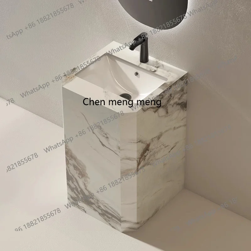 

X rock slab, column type washbasin, balcony washbasin floor type, integrated washbasin