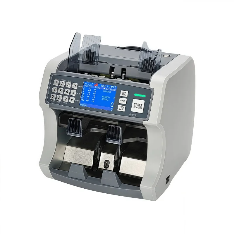 

2025 Fast Bank Grade Bill Counter 2 Pocket Sorter IR UV MG Check Currency Foreign Money Value Totalizer With TFT Display