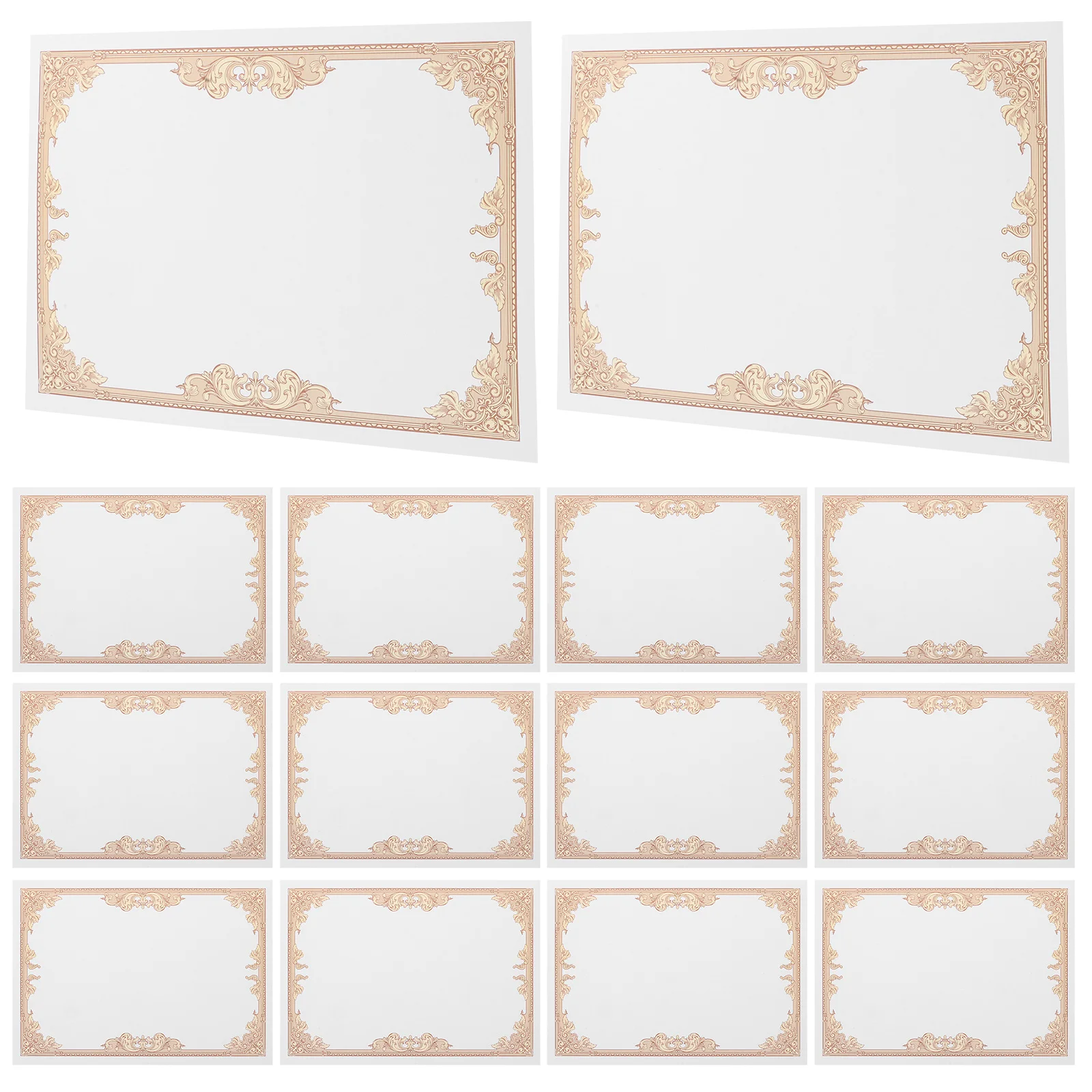 30 pezzi di carta interna per certificato di diploma vuoto, carta per certificato, stampabile, scrivibile, esperienza di scrittura liscia per il premio di laurea