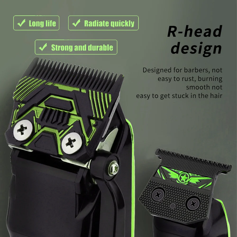 Профессиональная Мужская электрическая машинка для стрижки волос WAIKIL, многофункциональная скульптурная машинка с USB-зарядкой, мощный беспроводной триммер