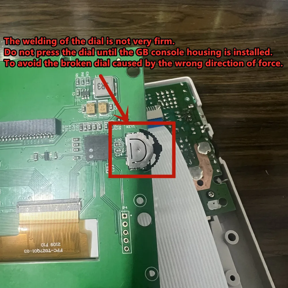 2,45-calowy oryginalny ekran LCD o wysokiej jasności i obudowie do Gameboy GB DMG LCD. Prosta instalacja. Nie trzeba przecinać obudowy — zdjęcie produktu 5