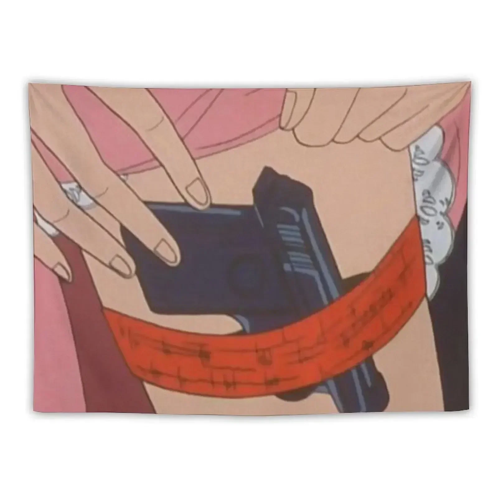 

Hidden Gun Tapestry Home Decorations Aesthetic Hanging Wall Room Decor Cute Tapestry