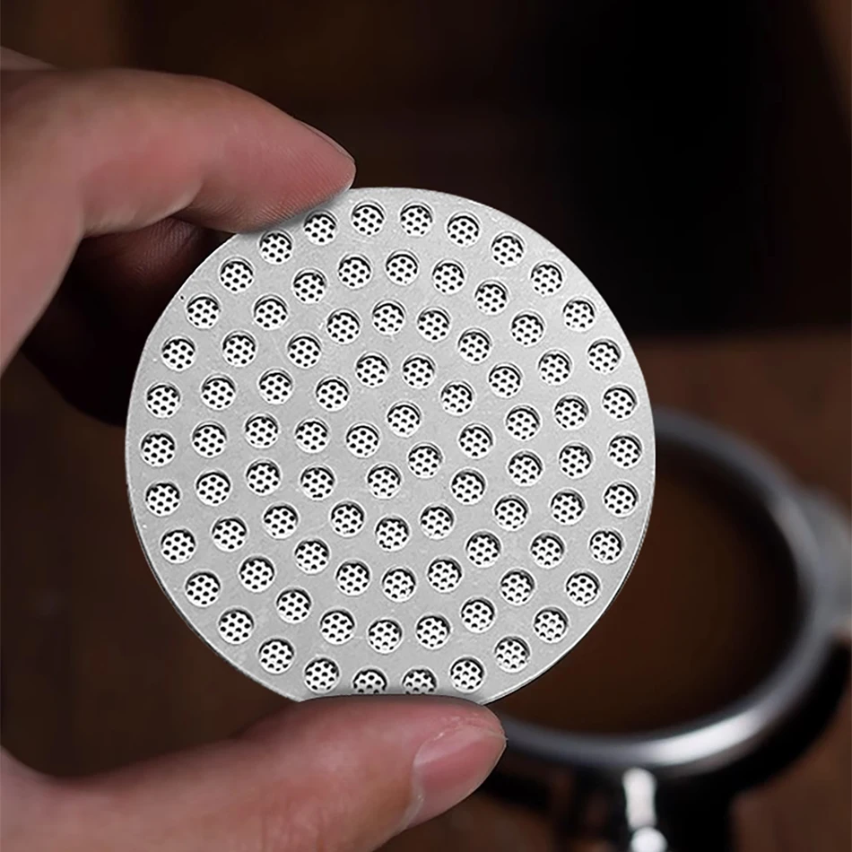 51/53.5/58.5mm Reusable Coffee Filter Screen Heat Resistant Mesh Portafilter Barista Coffee Puck Screen for Espresso Machine