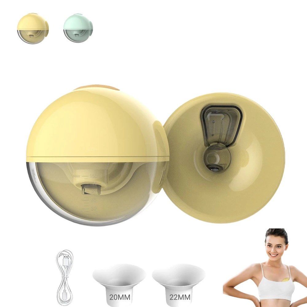 

Wearable Electric Breastmilk Pump Hands Free BPA Free Low Noise 3 Mode & 9 Levels Adjustable Wireless Breast Pumping Machine