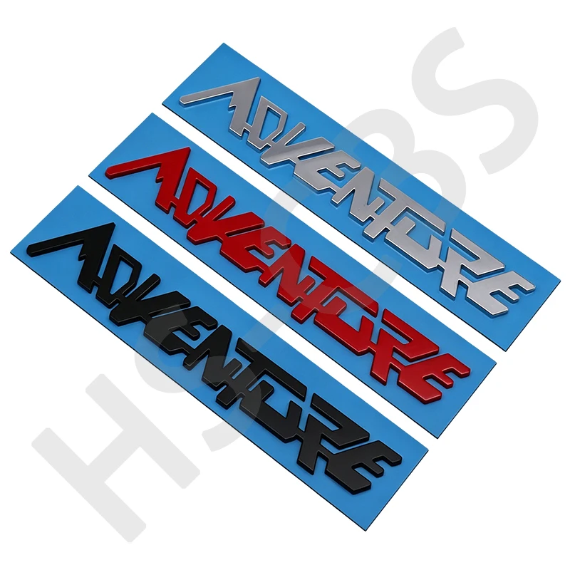 3D ABS ADVENTURE Buchstaben-Emblem Abzeichen Auto-Aufkleber Wasserdicht Kratzfest Heck-Kofferraum Karosserie-Dekor Aufkleber Auto-Zubehör – Detail 3