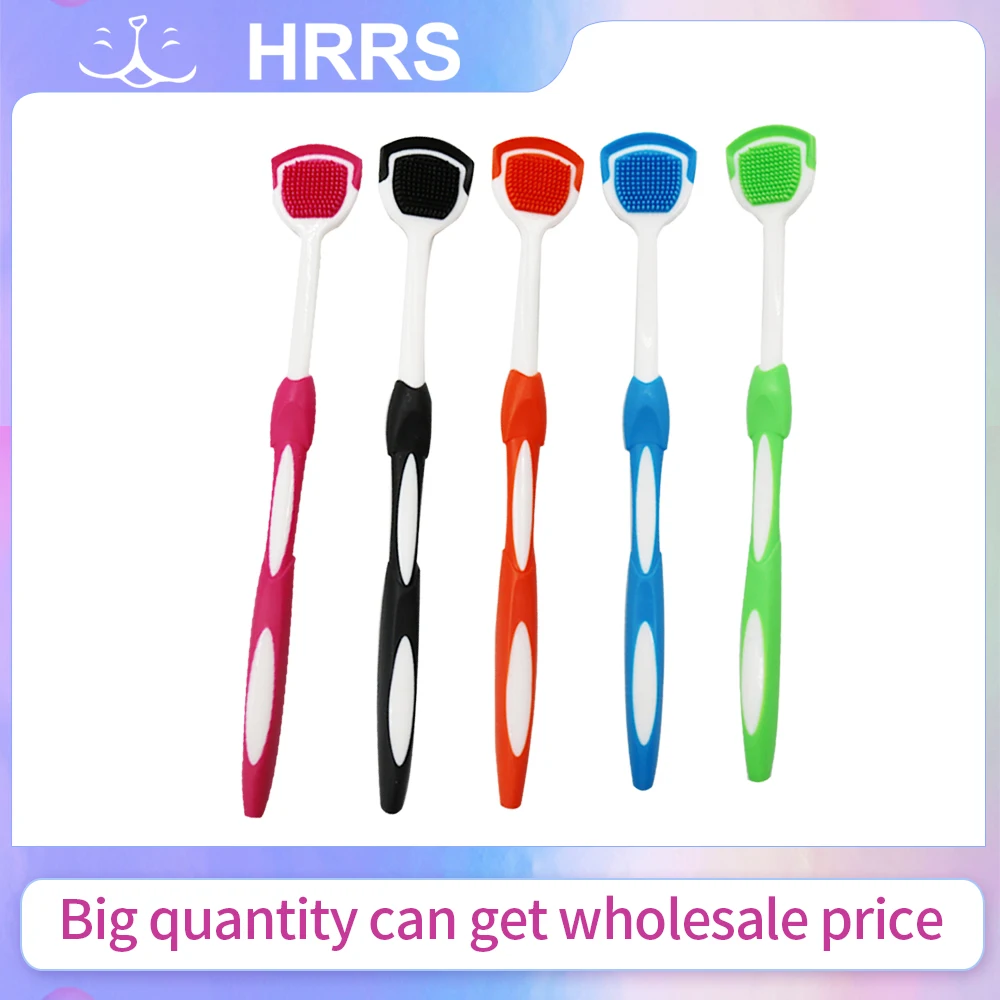 5 قطعة مكشطة اللسان السيليكون فرشاة تنظيف الفم تنظيف اللسان فرش تنظيف الفم