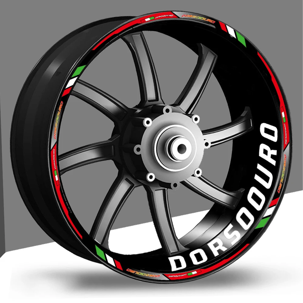 

Светоотражающая наклейка на ступицу колеса мотоцикла, наклейка на обод, полосатая лента, водонепроницаемые аксессуары, 17 дюймов для Dorsoduro 750 900 1200