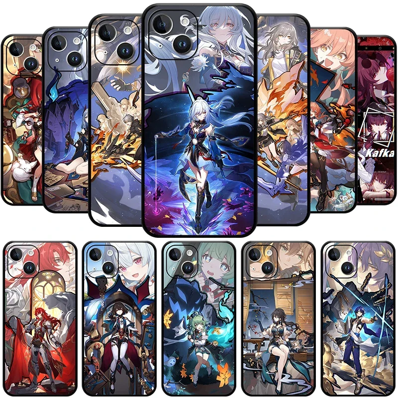 Jingliu Honkai Star Rail Xueyi Dr. Ratio Trailblazer Phone Case for IPhone 15 14 13 12 11 Pro Max Mini XSMax  SE3 2 7 8 Plus