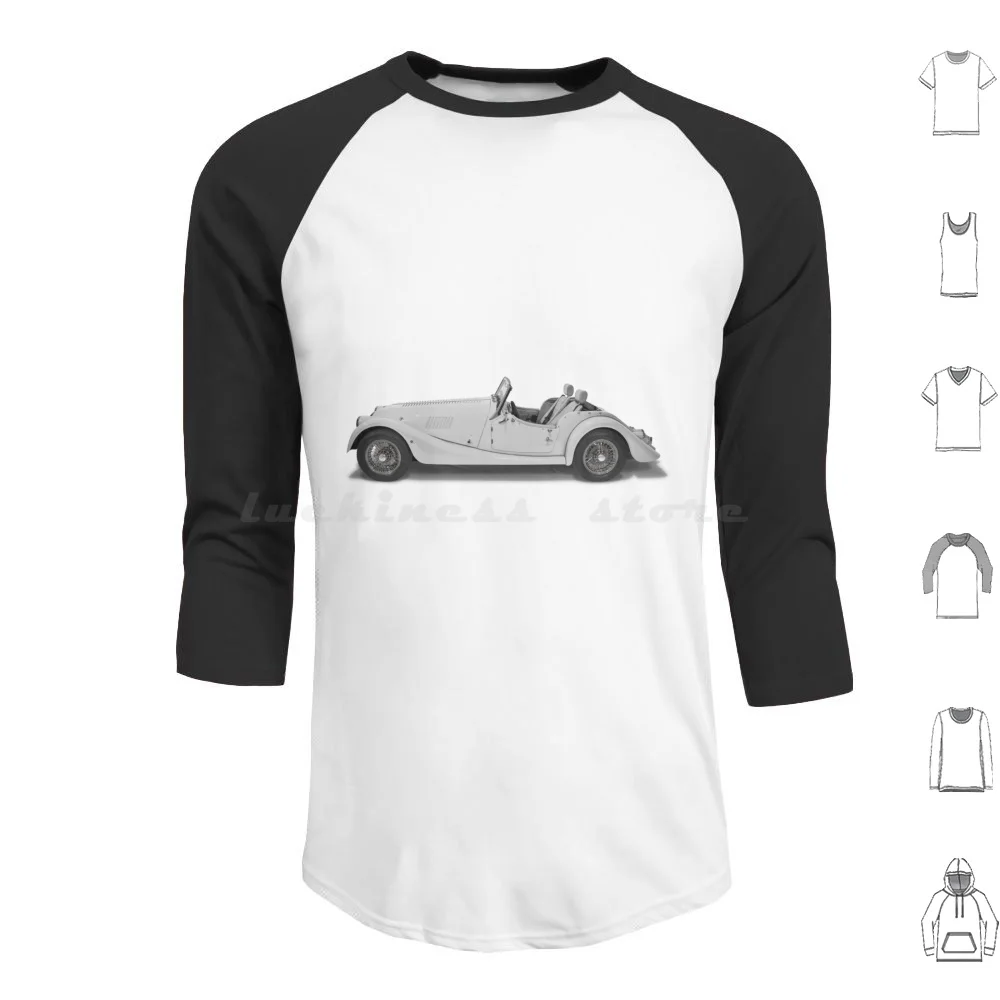 Morgan Car Hoodie cotton Long Sleeve Morgan Car Classic Classic Car Morgan Car British Auto Automobile Plus 4 Vehicle