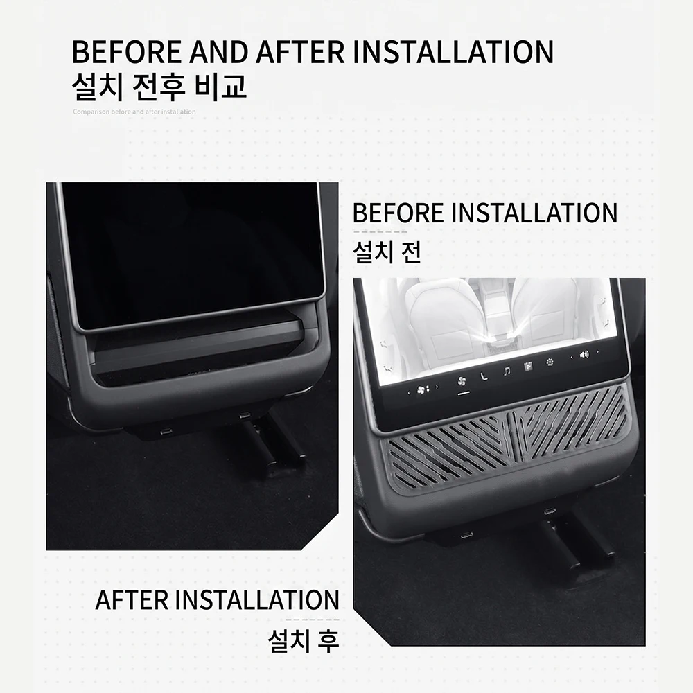 Interior Accessories AC Vent Cover For Tesla New Model Y L YL Juniper 3 Highland 2026 Long Wheelbase LWB Rear Air Outlet Grille
