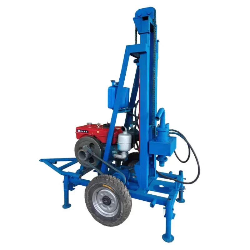 

Small Hydraulic Drill Cylinder 200m Depth Water Digger Machine 100m Crawler Mounted Water Well Drilling Rig for Sale