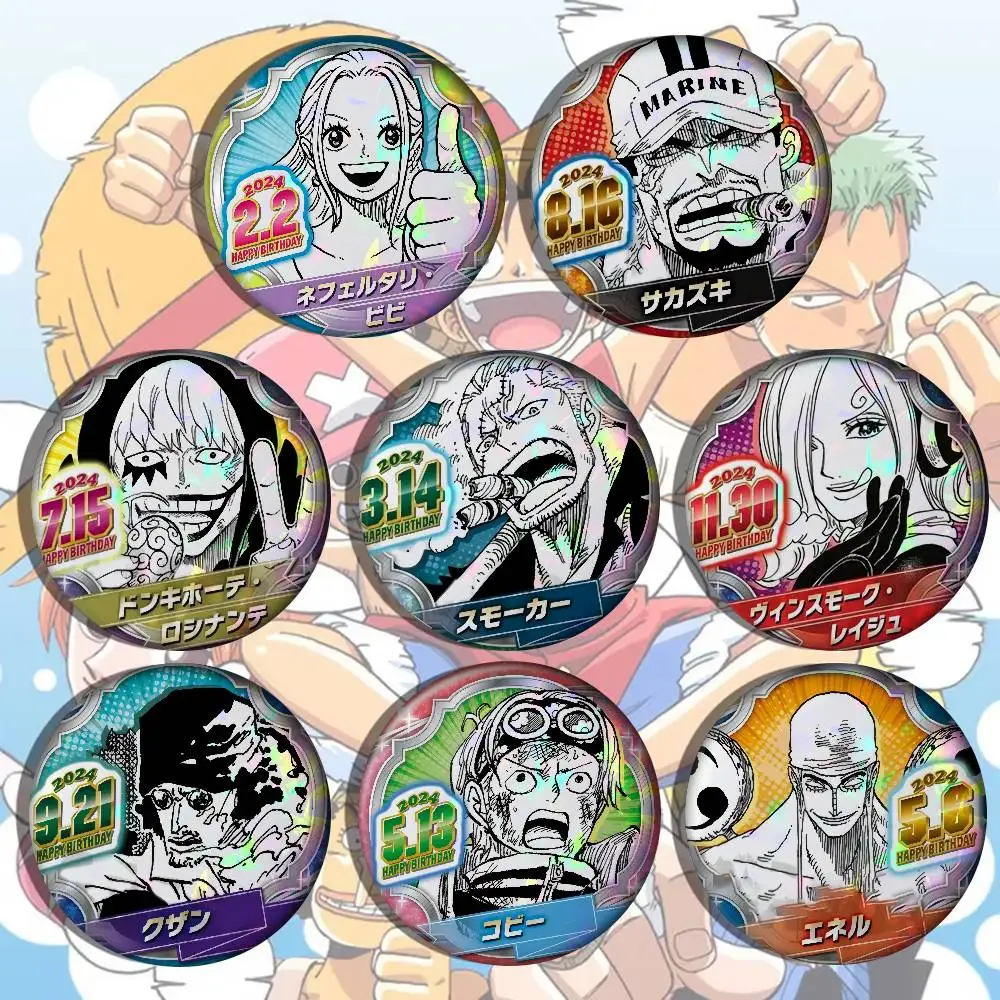 Hot One Piece Anime  Creative Tinplate Soft Button Pins Animal Icon Brooch Lapel Backpack Badge Accessories Pin