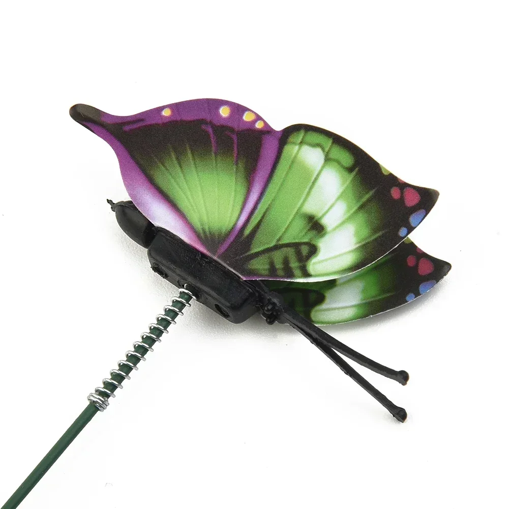 

Butterfly Stakes for Yard Decoration, 50Pcs, Push Open or Shut Wings, Vibrates in Wind, Random Color Assortment
