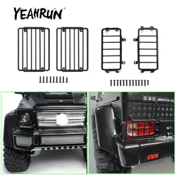 YEAHRUN Metal Headlights / Taillights Guards Grille Cover for TRX-6 G63 1/10 RC ROCK Crawler Car Upgrade Decoration Parts
