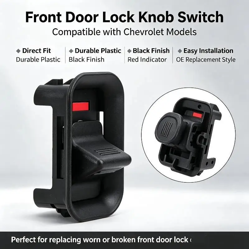 D8KE Auto Vehicle Door Lock Switch Easy Install OE 15172121 Fits Multiple Car Models Replacement Accessory