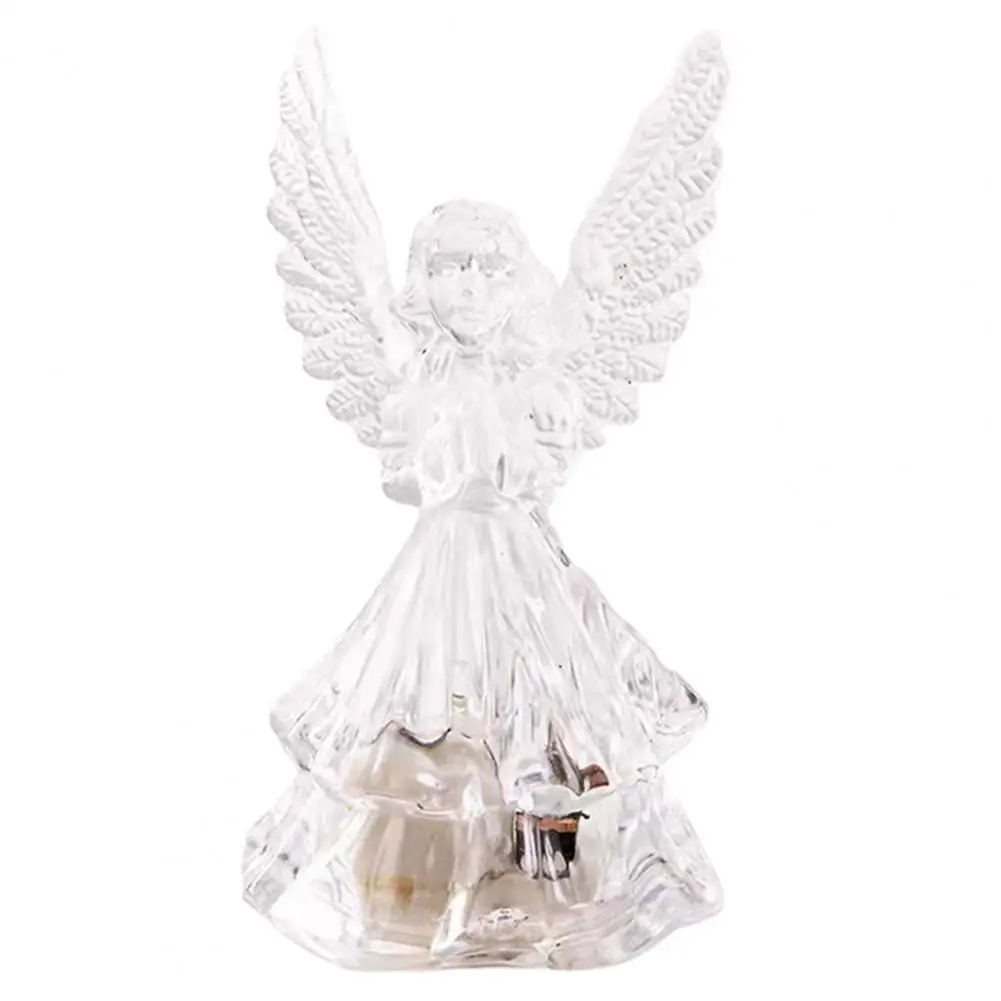 

Bedside Lamp High Durability Acrylic Decorative 3D Angel Style Desktop Night Lamp Night Light for Home