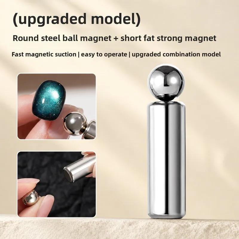 Nail Art Cat Eye Magnet Kit Powerful Magnet for Multi-purpose Wide Line Glass Bead Crystal Cat Eye Gel Manicure Tool Accessories