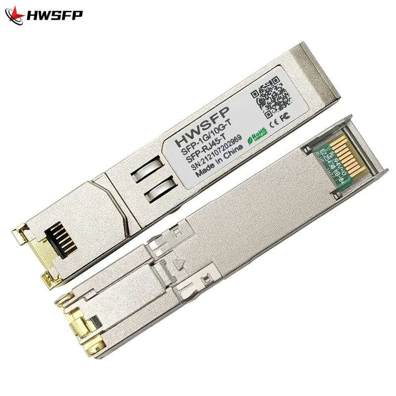 

HWSFP 10 Gigabit to Gigabit electrical port 10G-1G SFP-1G/10G-T RJ45 single