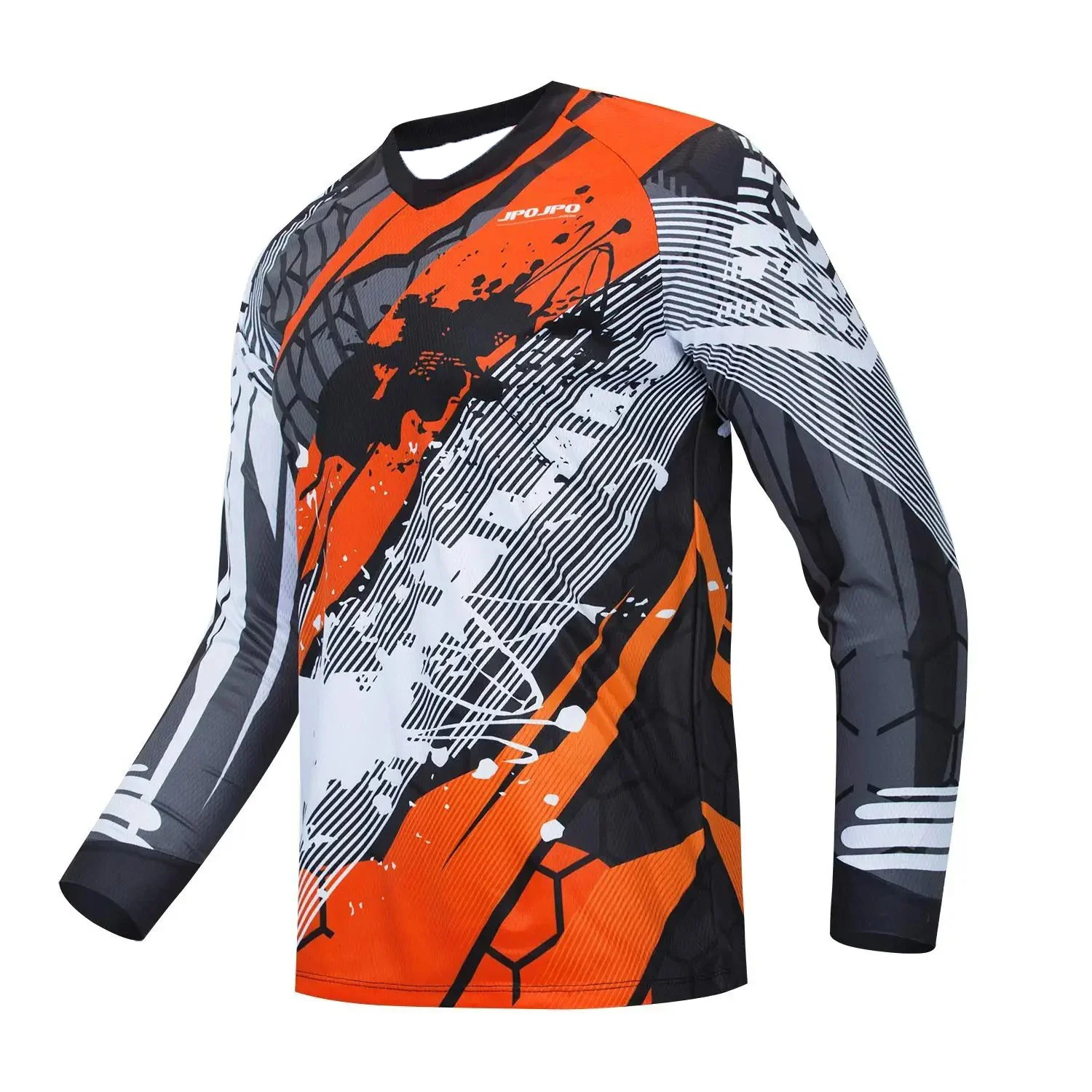 Mens Long Sleeve Motocross Jersey Mountain Bike Mtb Cycling Shirt Outdoor Sports Fitness Rock Climbing Fishing Loose Fit Tee