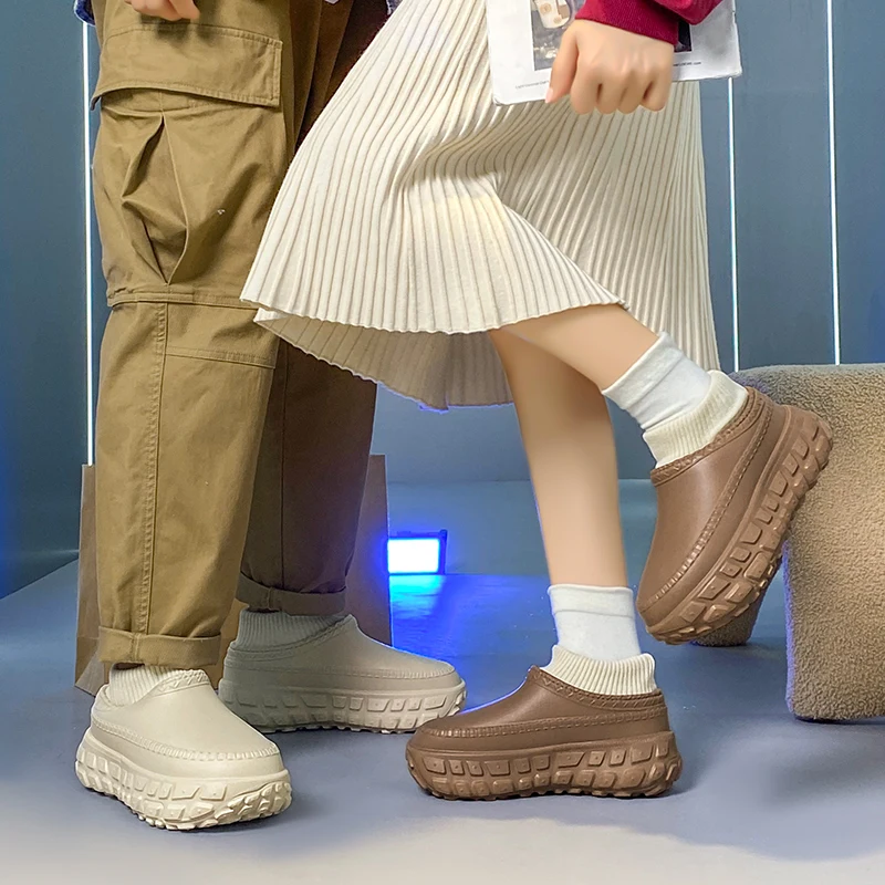 

Парные стильные тапочки Baotou, зимние бархатные кухонные мужские верхняя одежда, теплые сандалии, домашняя непромокаемая нескользящая хлопковая обувь