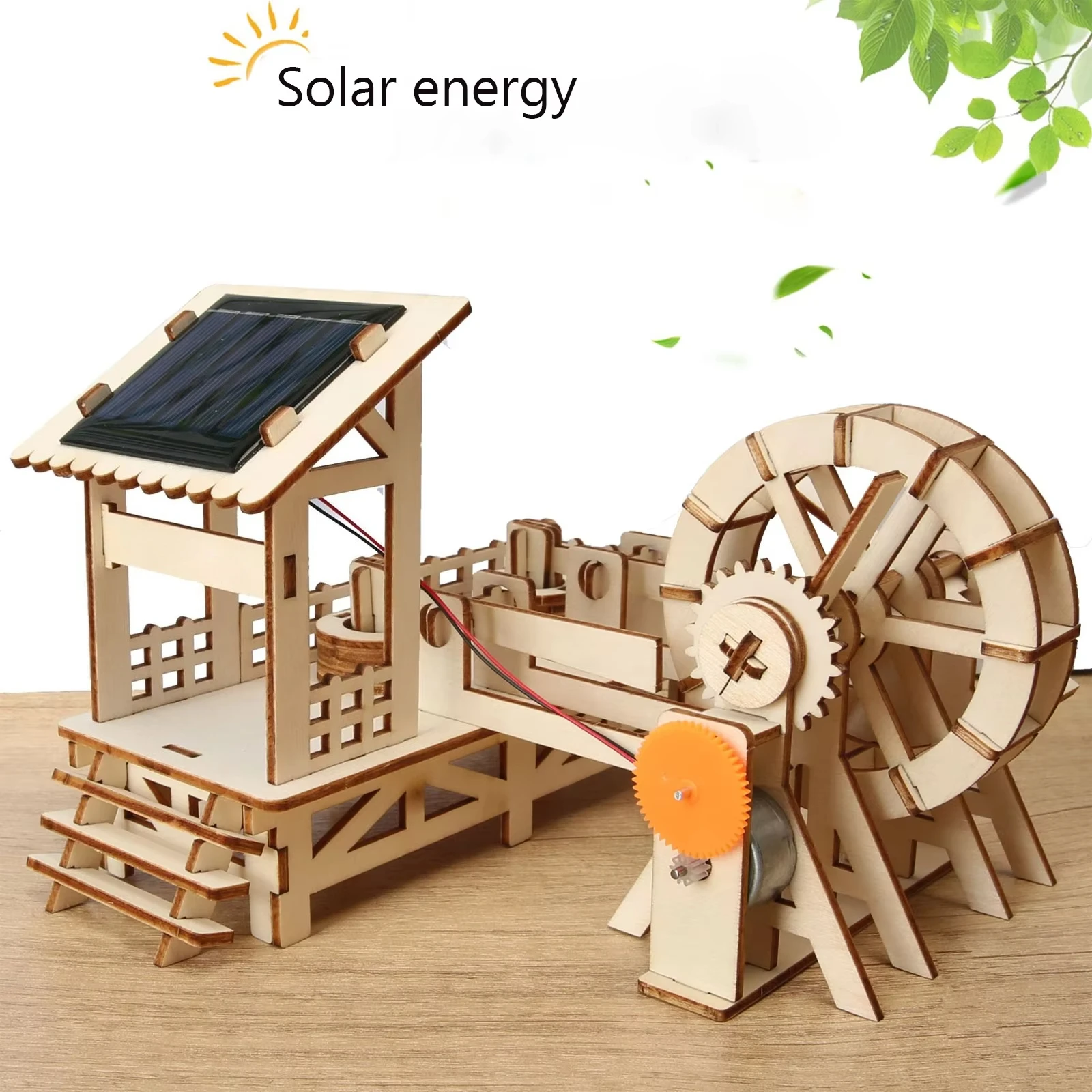 Solar Windmill Houses Educational Science and Education Toys Creative Technology Production Handmade Material
