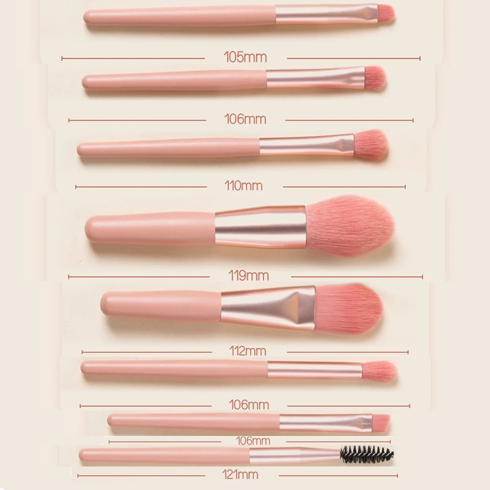8 ピース/セットプロフェッショナルメイクブラシセットアイシャドウファンデーションコンシーラーブレンド化粧ブラシファンデーション美容メイクツール