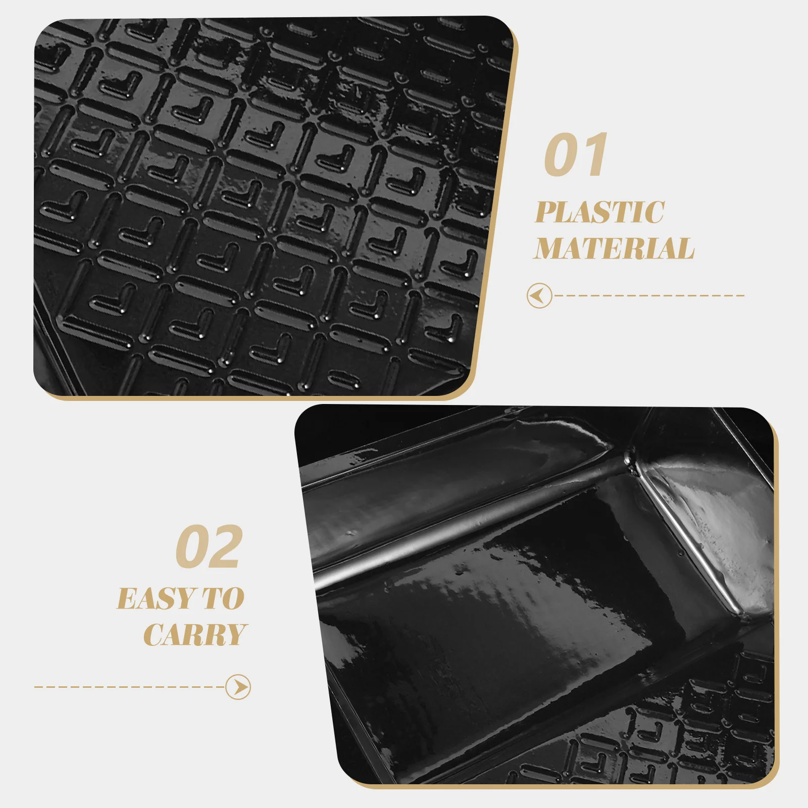 

5 Pcs Paint Tray Liners Mixing Roller Accessories Clear Transparent Plastic for