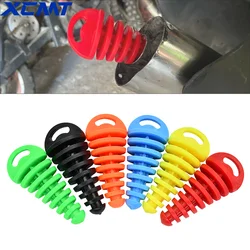 Motorcycle ATV Exhaust Pipe Plug Tailpipe PVC Air Bleeder Plug Wash Plug Pipe Protector For Yamaha Honda Kawasaki Suzuki KTM etc