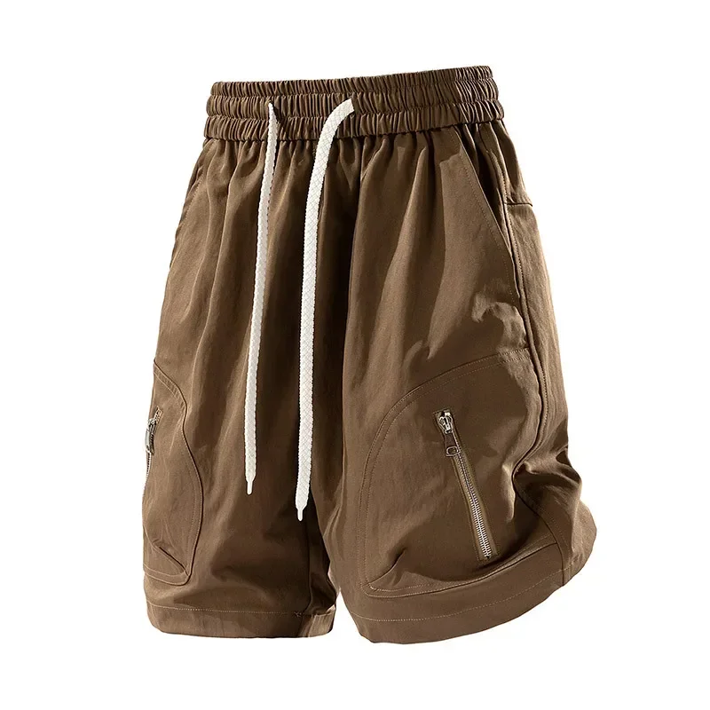 Loose Men's Casual Shorts Plus Size Summer Rugby Sports Pants M-8XL 45-140kg Cotton Youth Trendy Summer Leisure Short Trousers