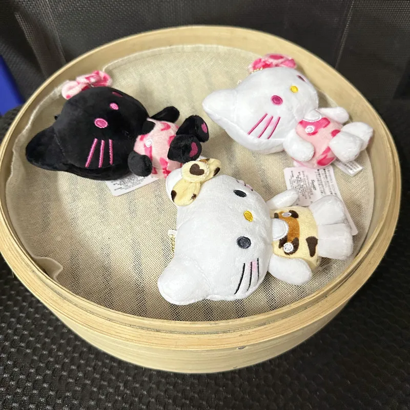 ハローキティヒョウ柄ぬいぐるみかわいいバックパックペンダントキーホルダーアクセサリー女の子の誕生日クリエイティブ周辺機器ギフト