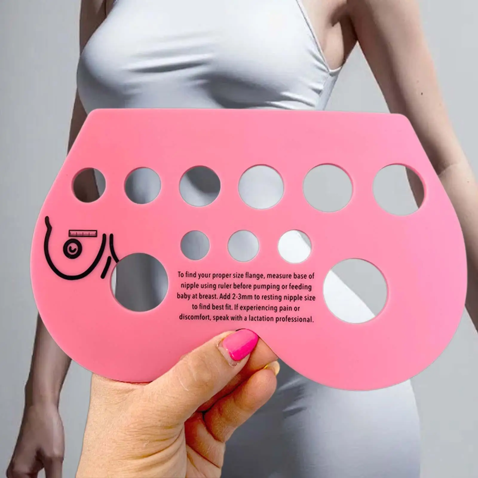 

Nipple Ruler for Flange Sizing Easy to Use Lightweight for New Mothers Breast Pump Nipple Size Ruler for Mums Women Nursing