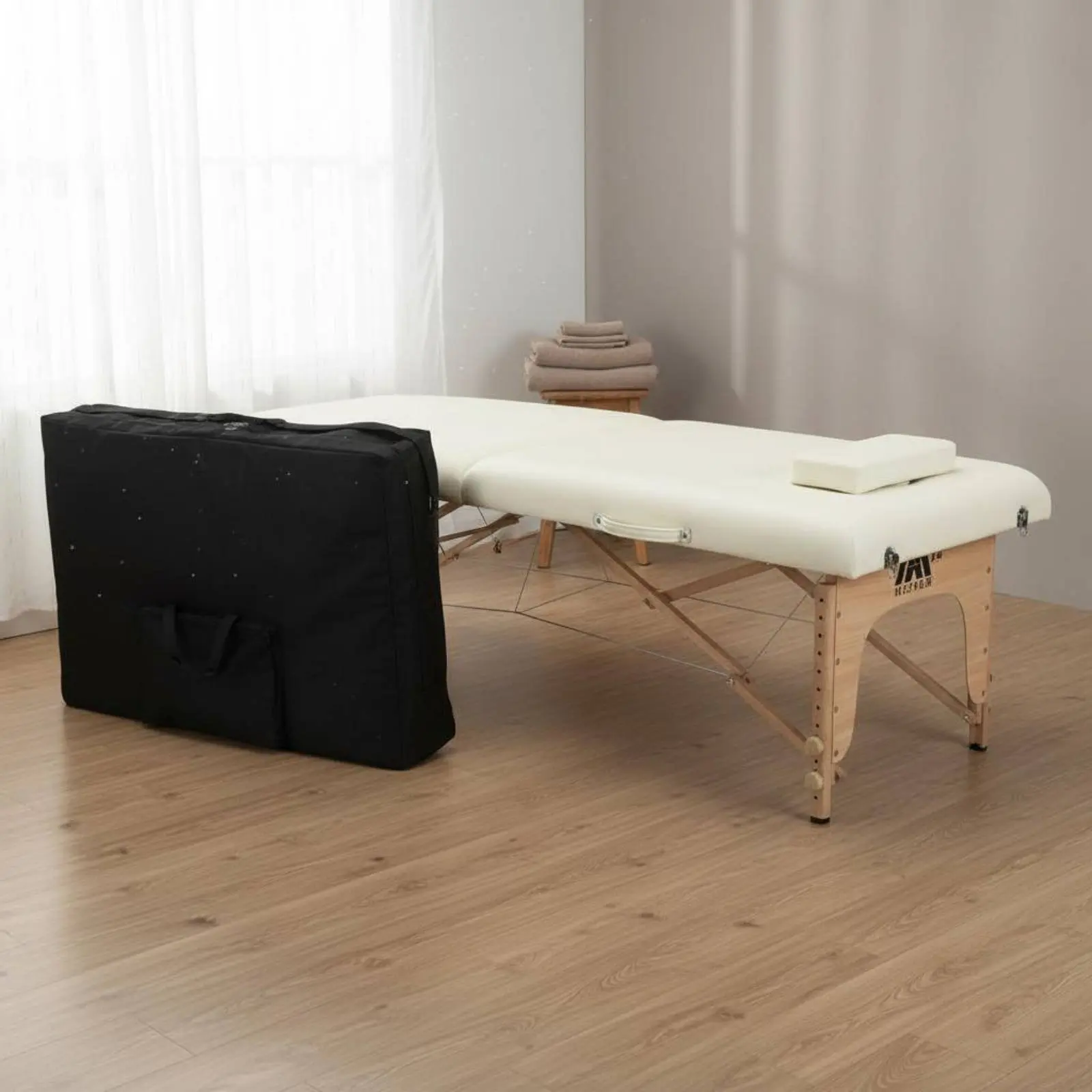 

Portable Massage Table Waterproof Folding Spa Bed Folding Treatment Bed Oil-Resistant Adjustable Skin Art Couch Sturdy-Duty