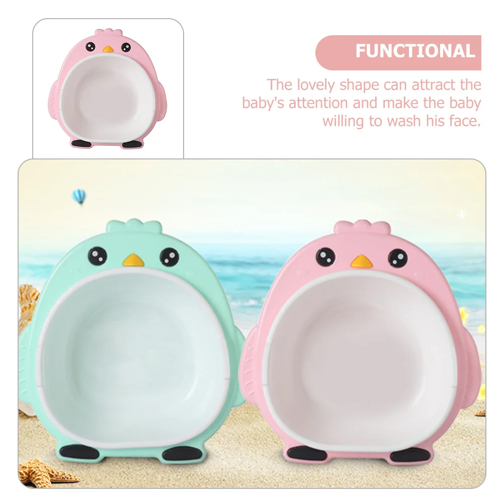 

Baby Washbasin Durable PP Material Portable Multifunctional Infant Face Basin Attractive Design Easy Storage