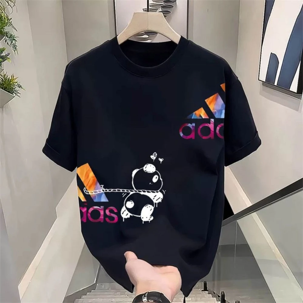 

2026 Последняя модная весенне-летняя новая женская футболка, повседневный тренд Ins, простой топ из чистого хлопка с принтом