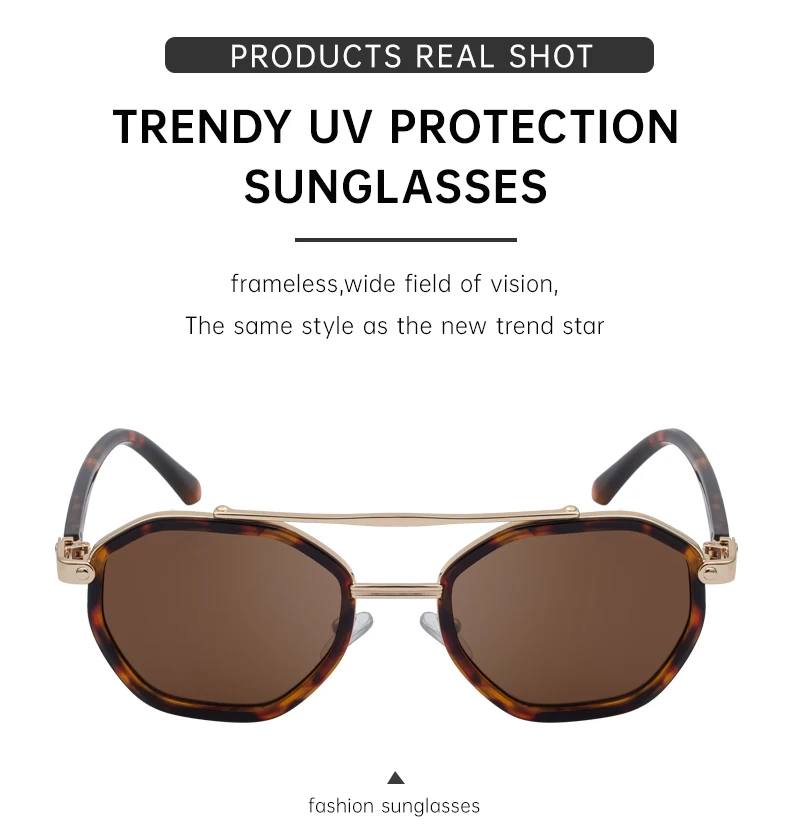 Steampunk Octagon Quadratische Sonnenbrille Männer 2026 Luxus Marke Vintage Punk Metall Polygon Sonnenbrille Für Männliche Klassische Shades UV400 – Detail 8
