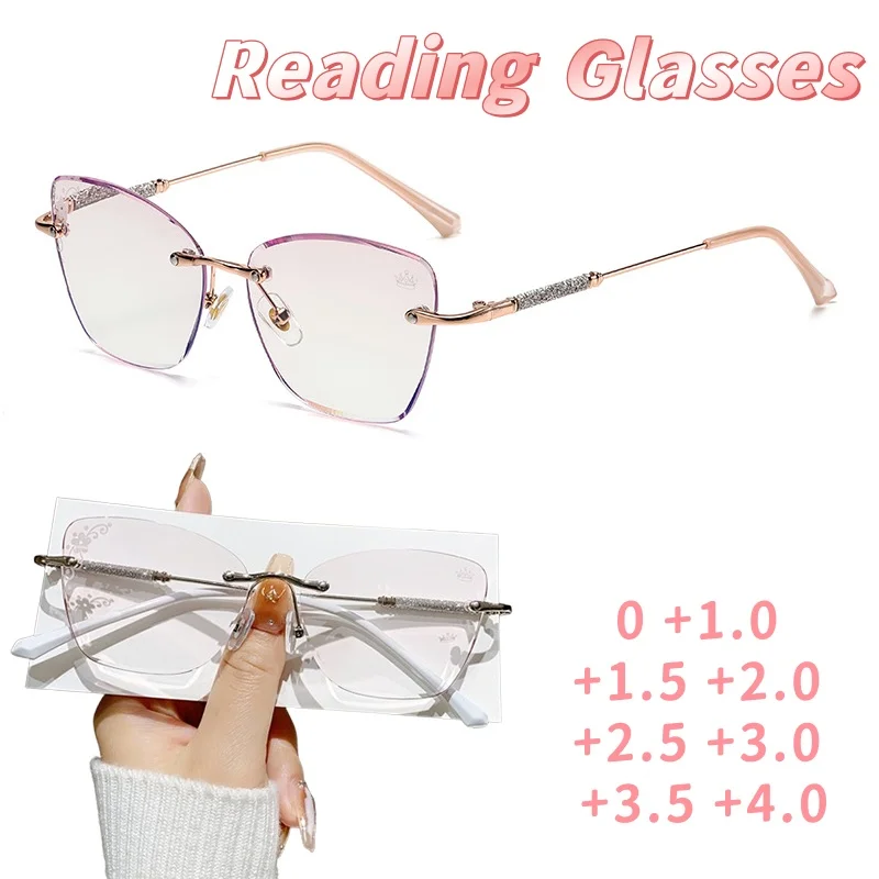 

2025 New Fashionable Retro Anti-Blue Light Reading Glasses Unisex High-Definition Comfort Presbyopia Glasses 0 To +4.0