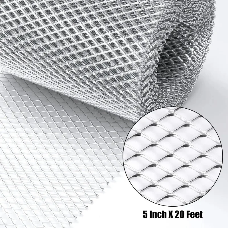 Aluminum Gutter Guard Mesh Screen Leaf Filter Cover for Roof Rain Gutters Debris Protection DIY Cuttable Gutter Guard Roll