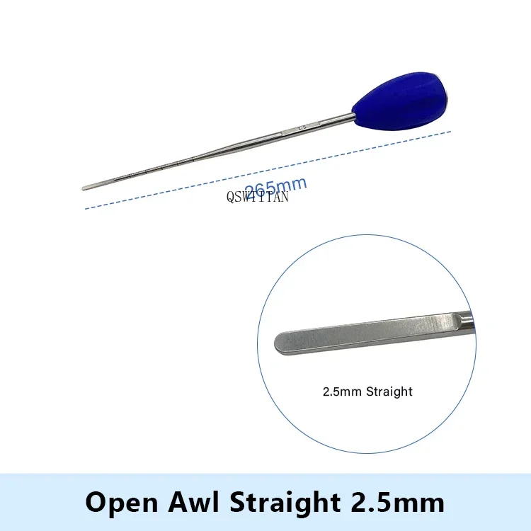 

QSWTITAN Эластичный гвоздь с открытым шилом 1 шт. Ортопедические хирургические инструменты Прямые/изогнутые/острые