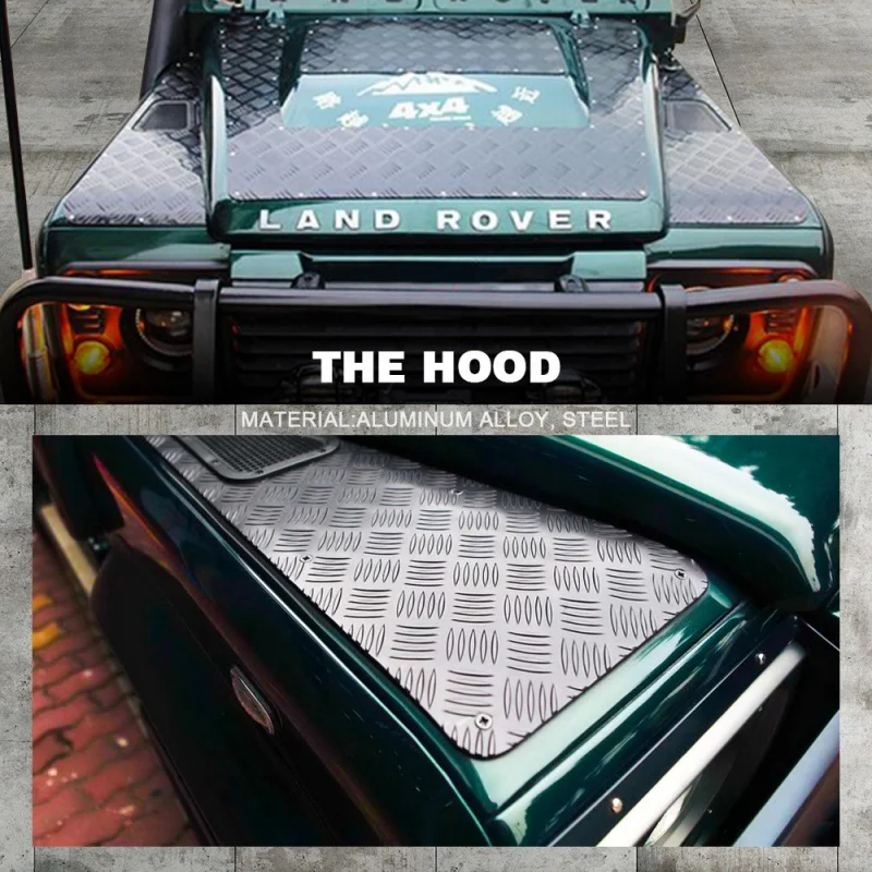 

Подходящие внедорожники, автомобильные аксессуары, крышка капота двигателя из алюминиевого сплава, вентиляционное отверстие капота двигателя, подходит Defende