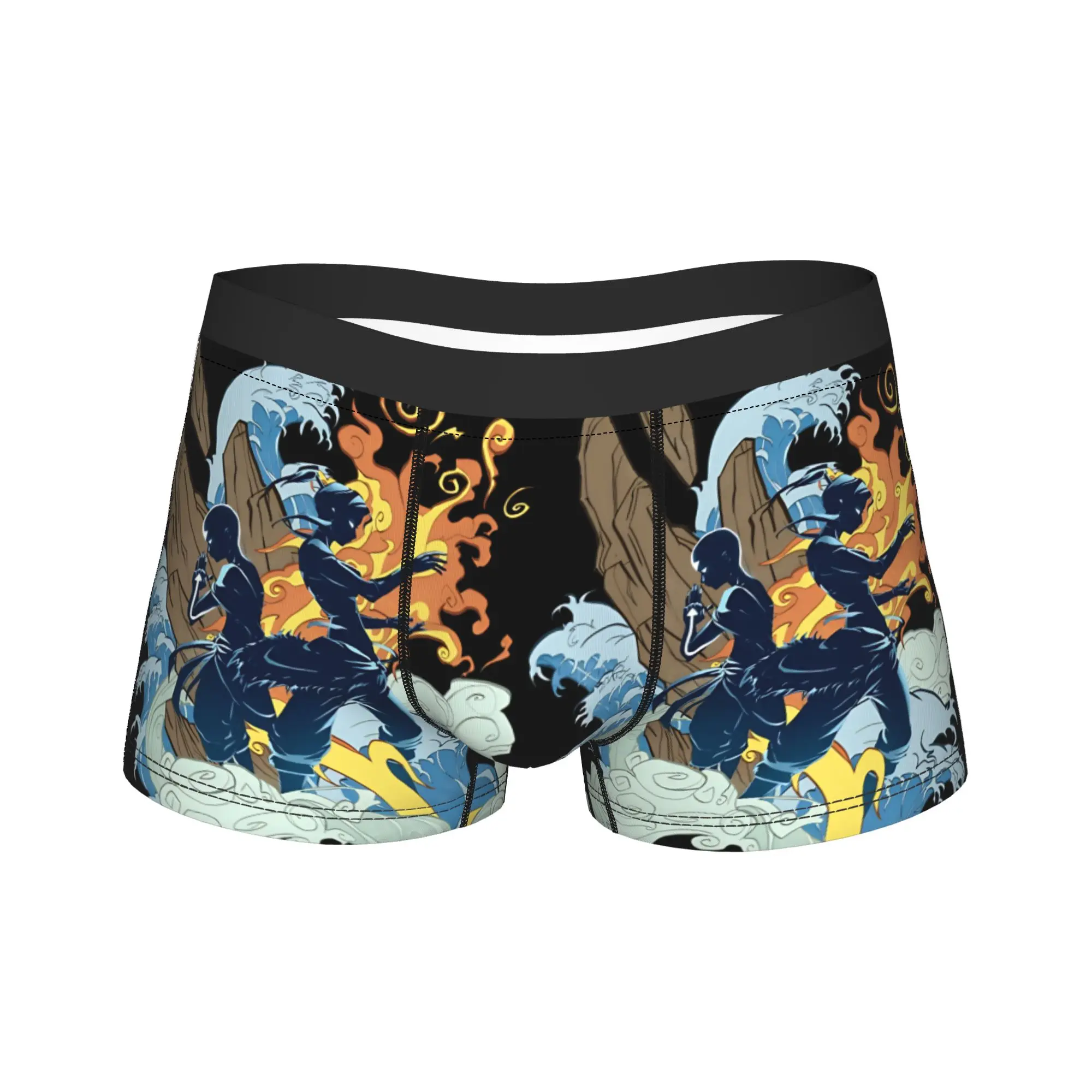 Two Avatars Japanese Anime Underwear  Males Underpants Custom DIY Comfortable Boxer Shorts Quality Shorts Briefs Plus Size 2XL